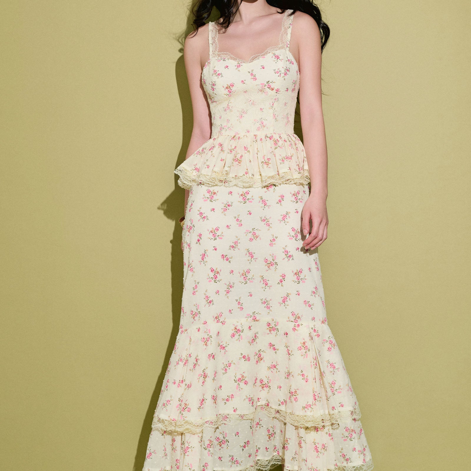 Annabella Peplum Midi Dress - MEAN BLVD