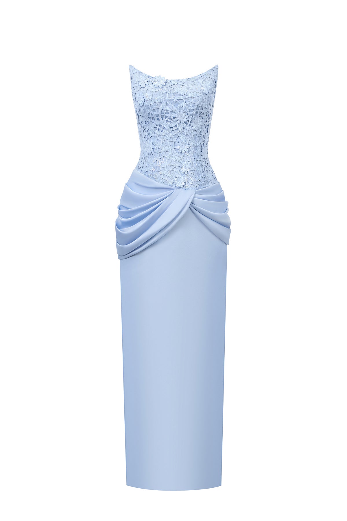 Anneliese Draped Midi Dress - MEAN BLVD