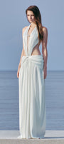 Aphrodite Draped Maxi Dress - MEAN BLVD