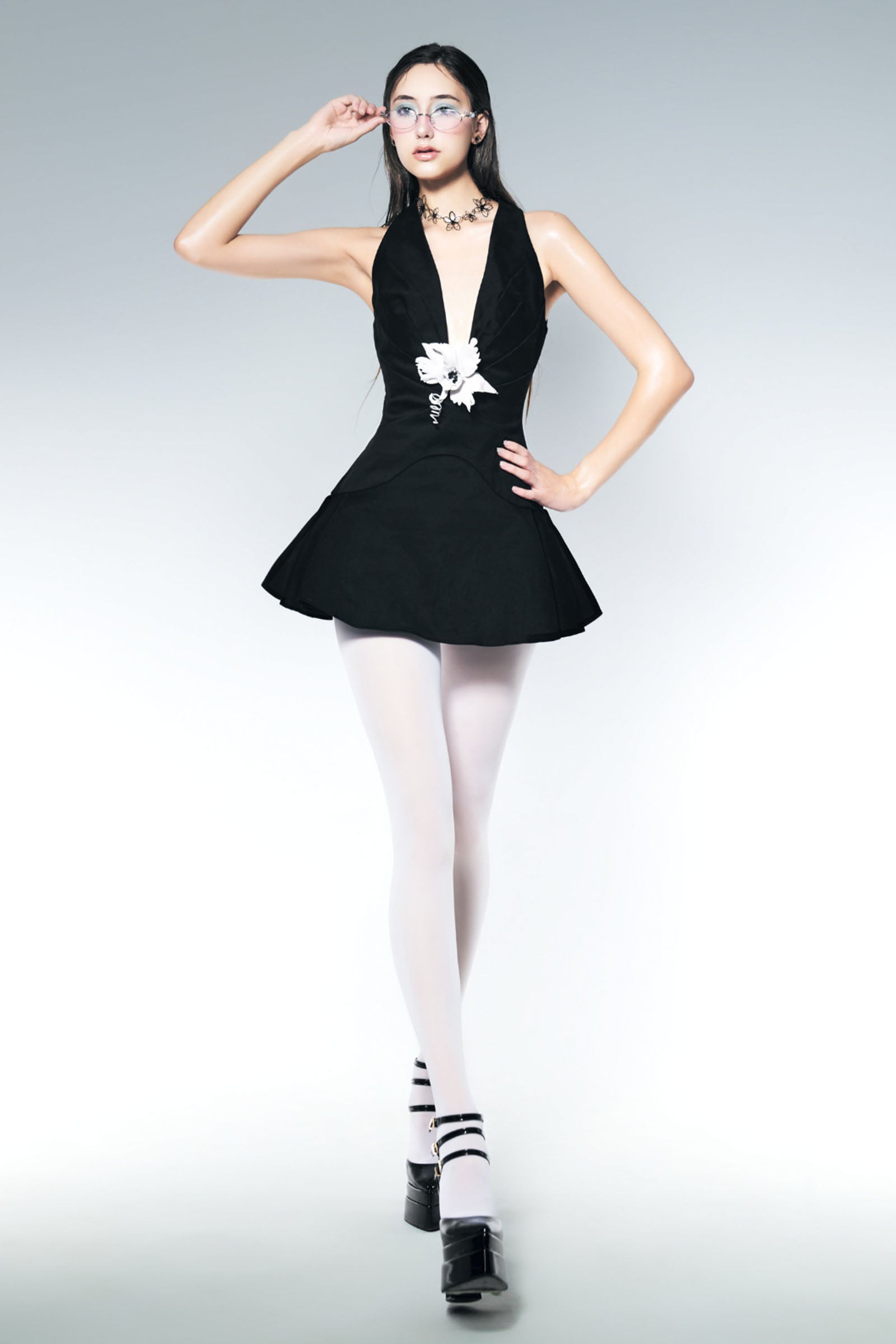 Aphrodite Halter Mini Dress - MEAN BLVD