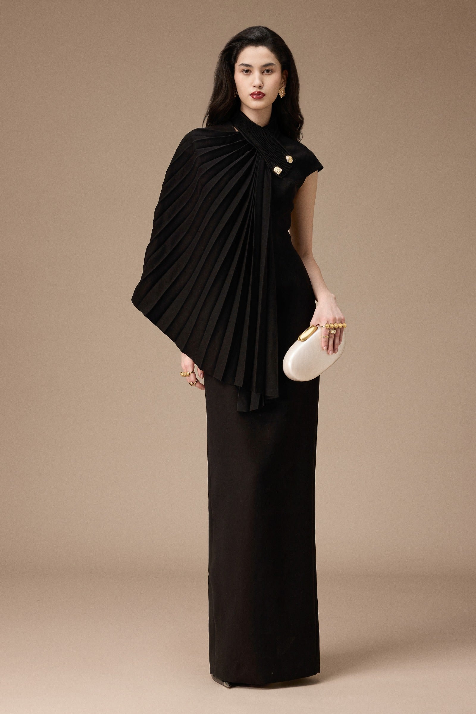 Aragon Pleated Maxi Dress - MEAN BLVD