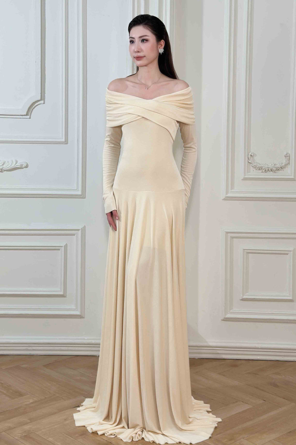 Ari Draped Maxi Dress - MEAN BLVD