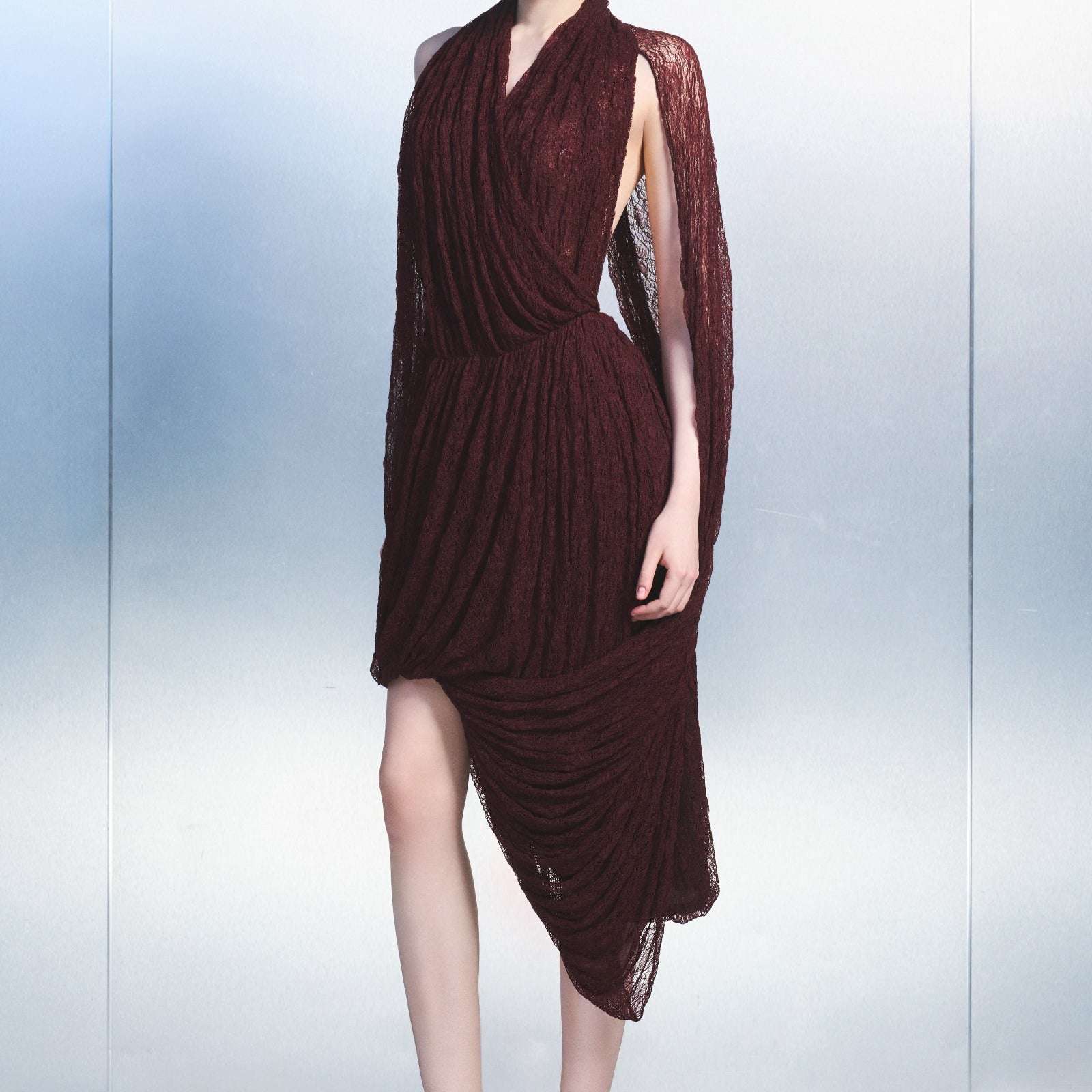 Arian Asymmetric Midi Dress - MEAN BLVD