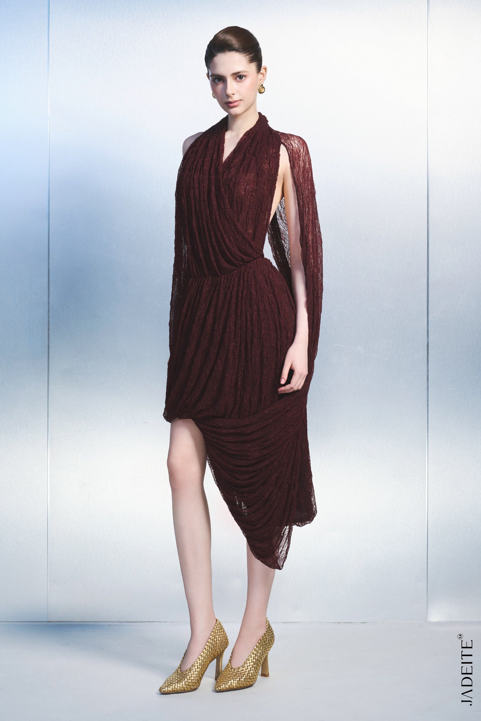 Arian Asymmetric Midi Dress - MEAN BLVD