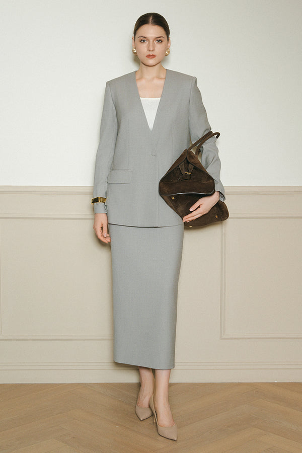 Armani Straight Wool Skirt - MEAN BLVD