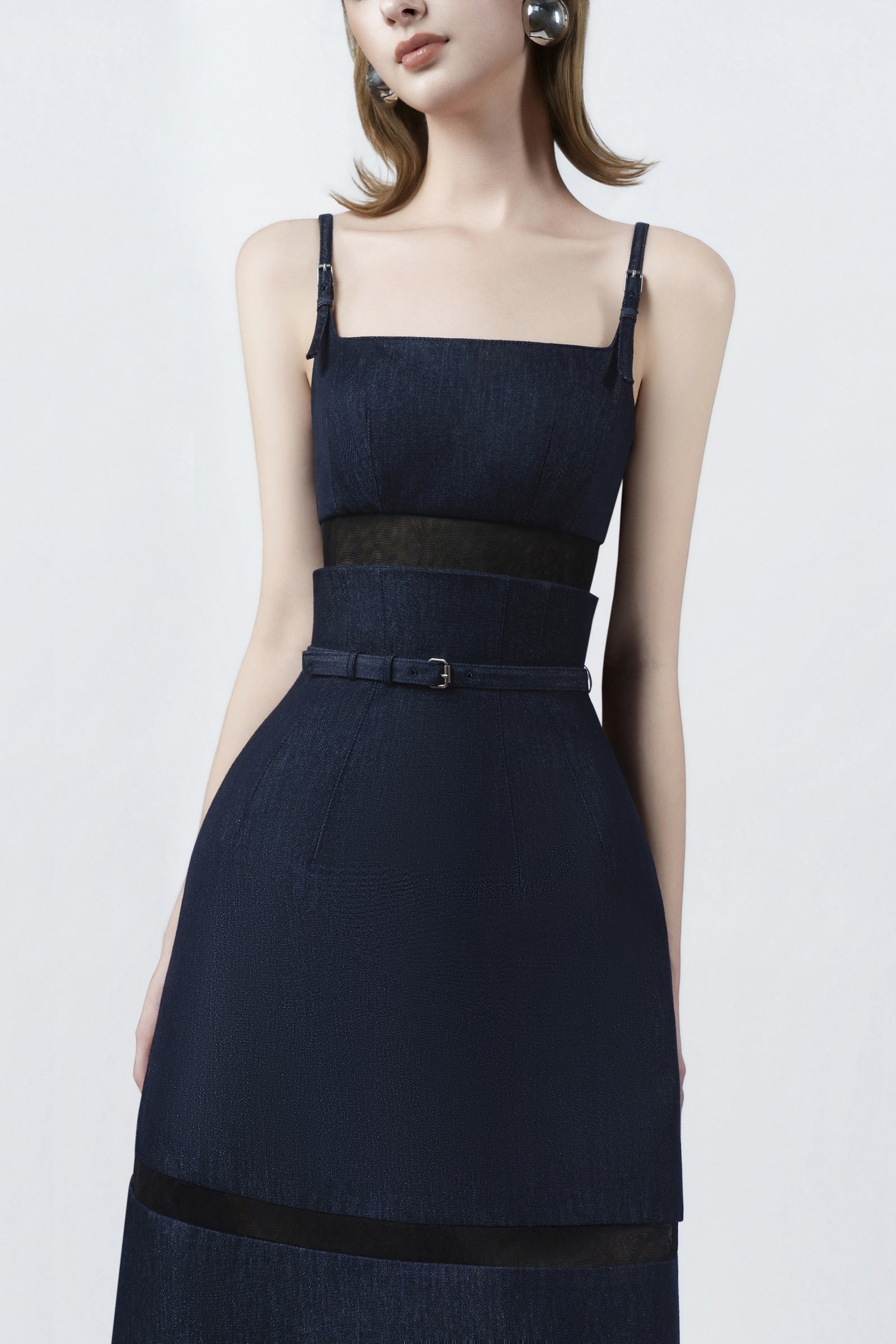 Astrid Square Neck Midi Dress
