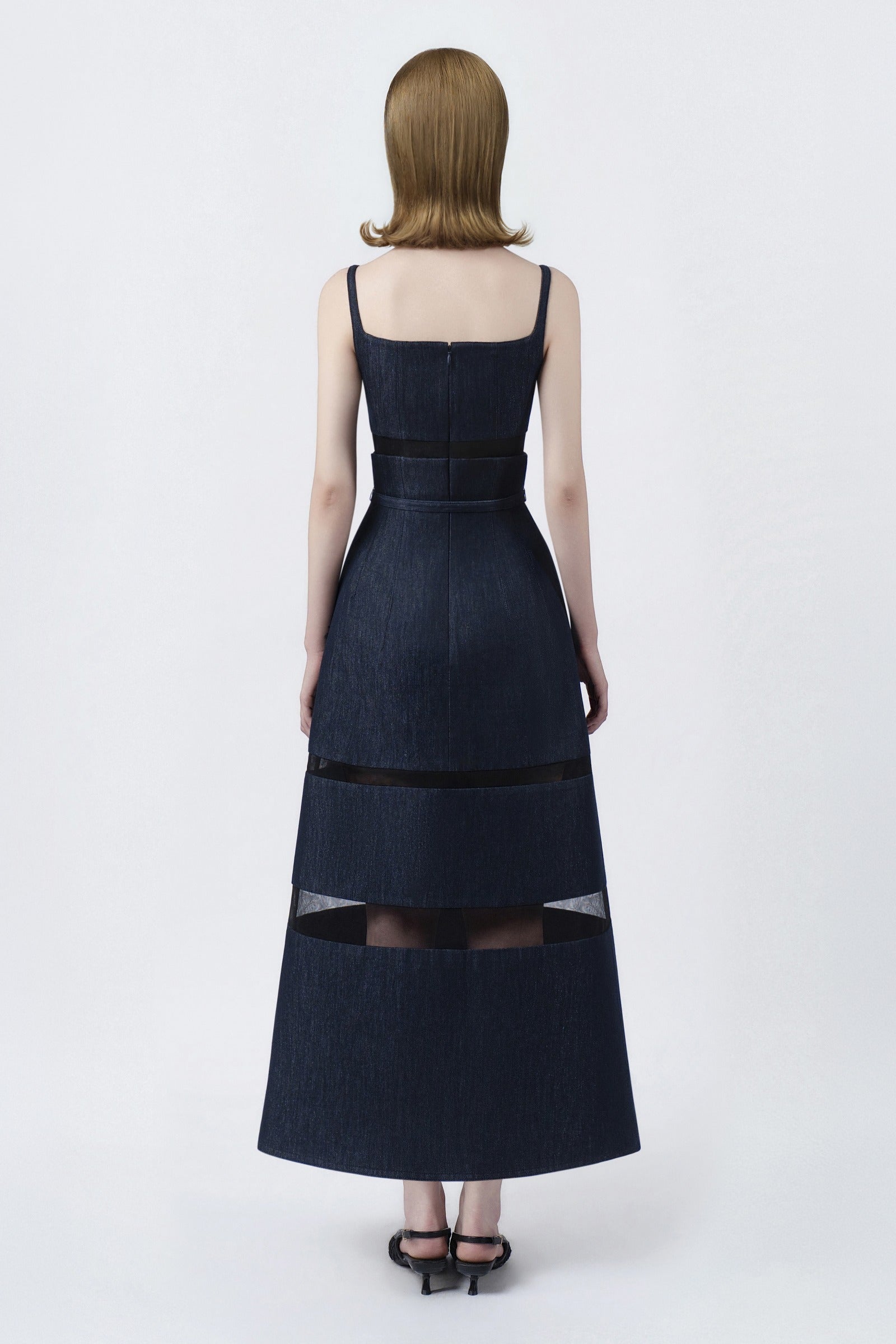 Astrid Square Neck Midi Dress