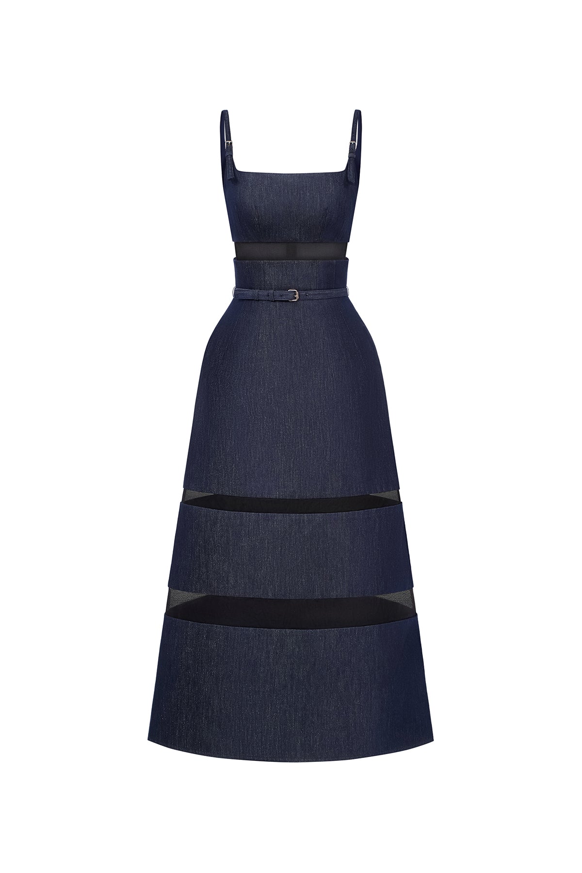 Astrid Square Neck Midi Dress - MEAN BLVD