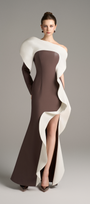 Athena One Long Sleeve Maxi Dress With High Split