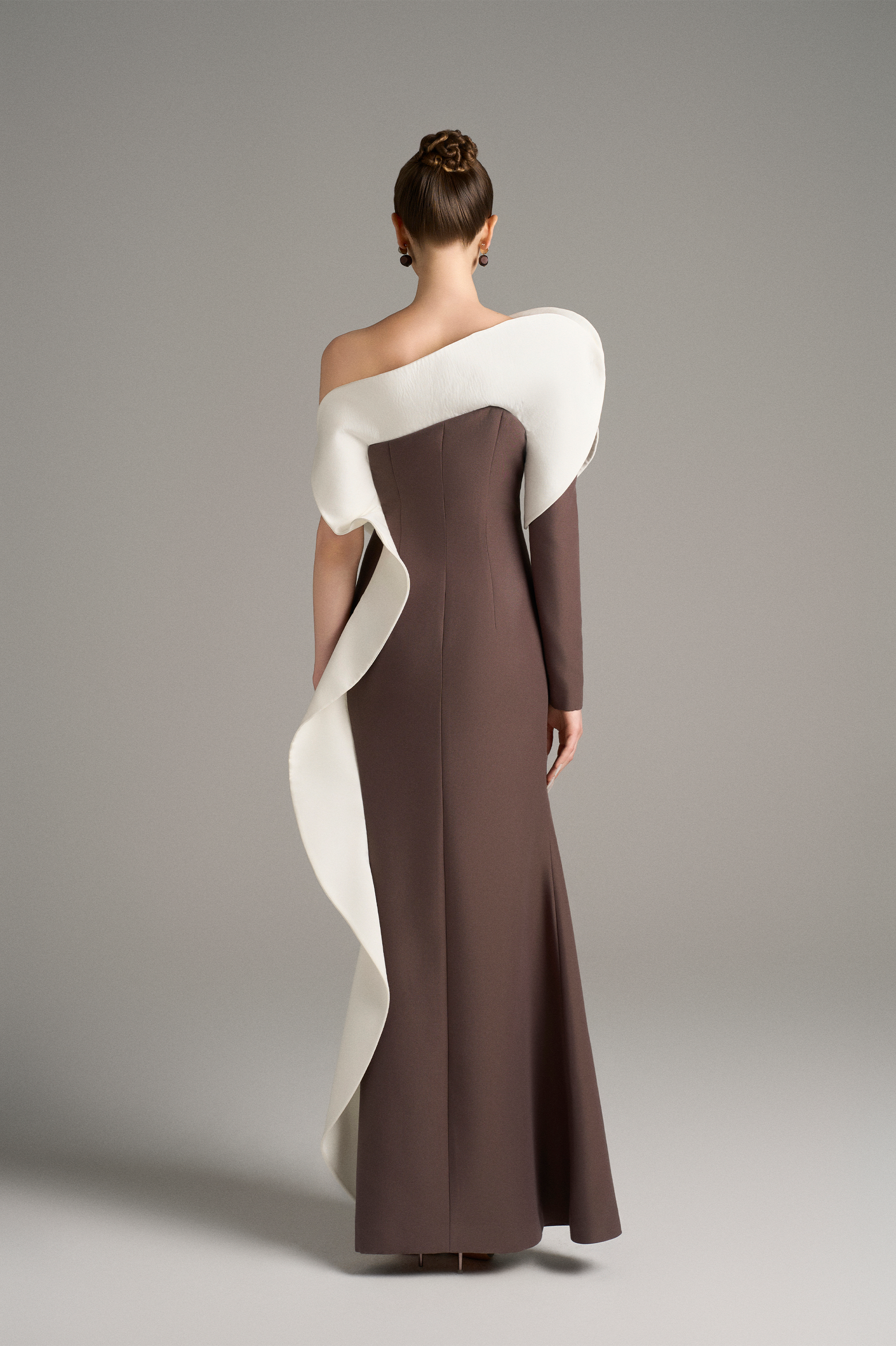 Athena One Long Sleeve Maxi Dress With High Split 2