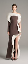 Athena One Long Sleeve Maxi Dress With High Split 4