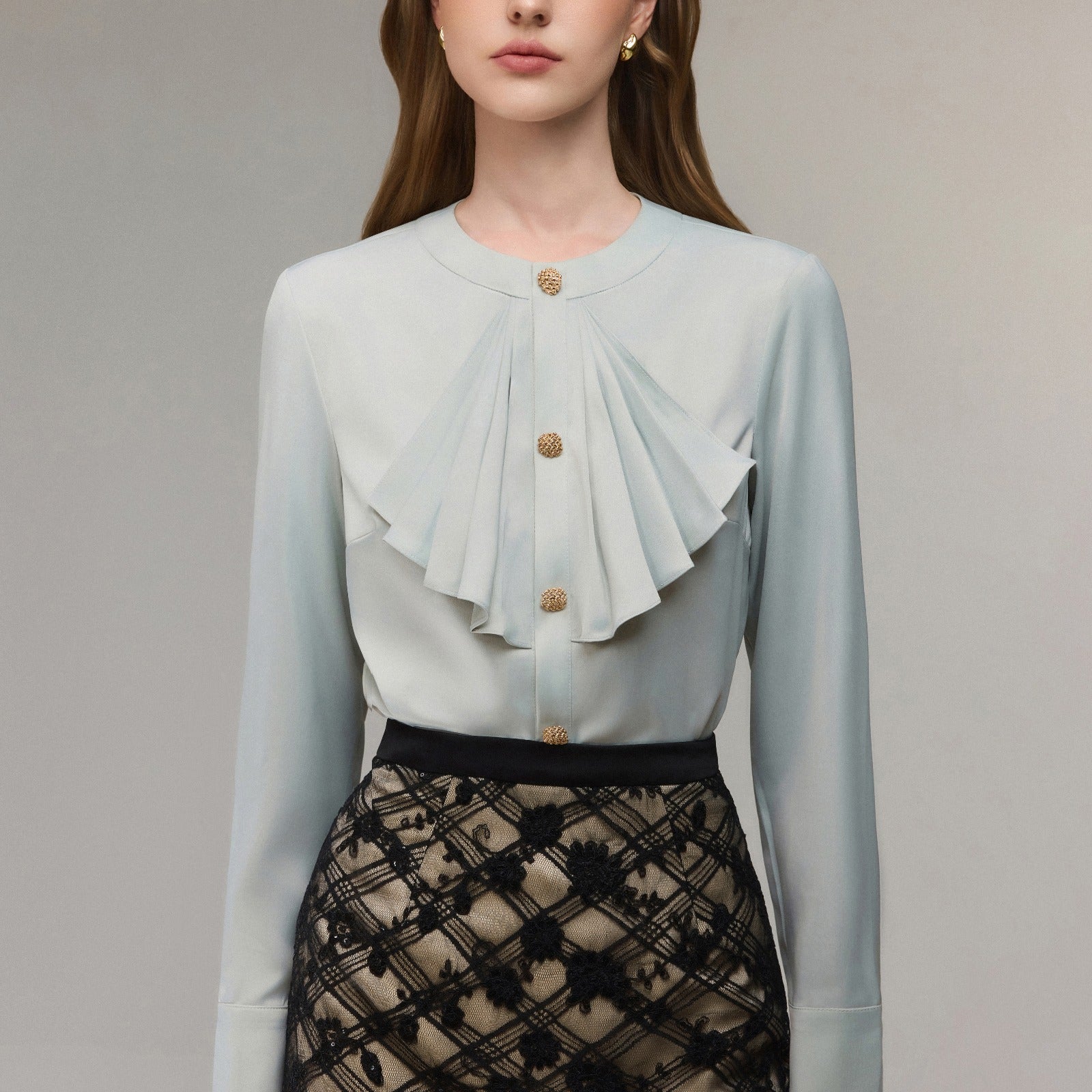 Aube Pleated Shirt - MEAN BLVD