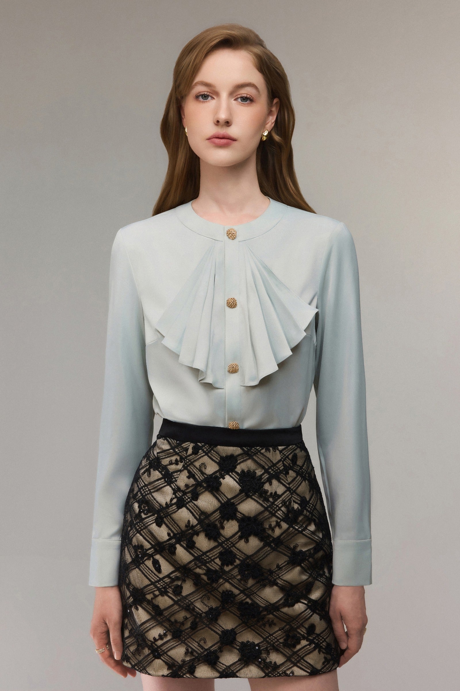 Aube Pleated Shirt - MEAN BLVD