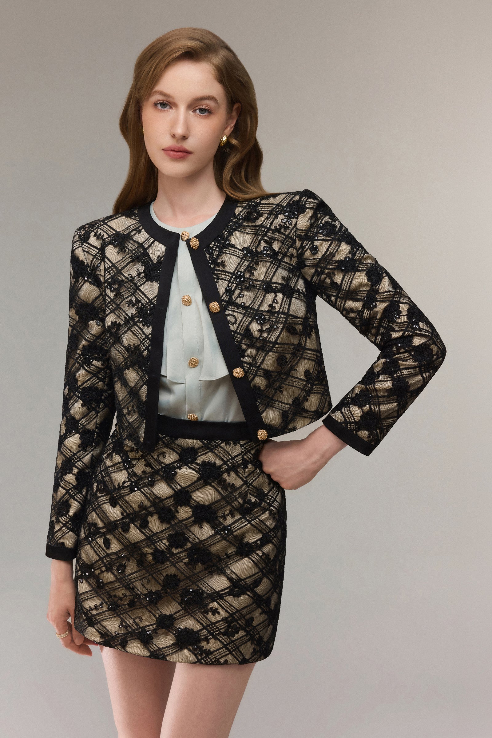 Aube Round Neck Jacket - MEAN BLVD