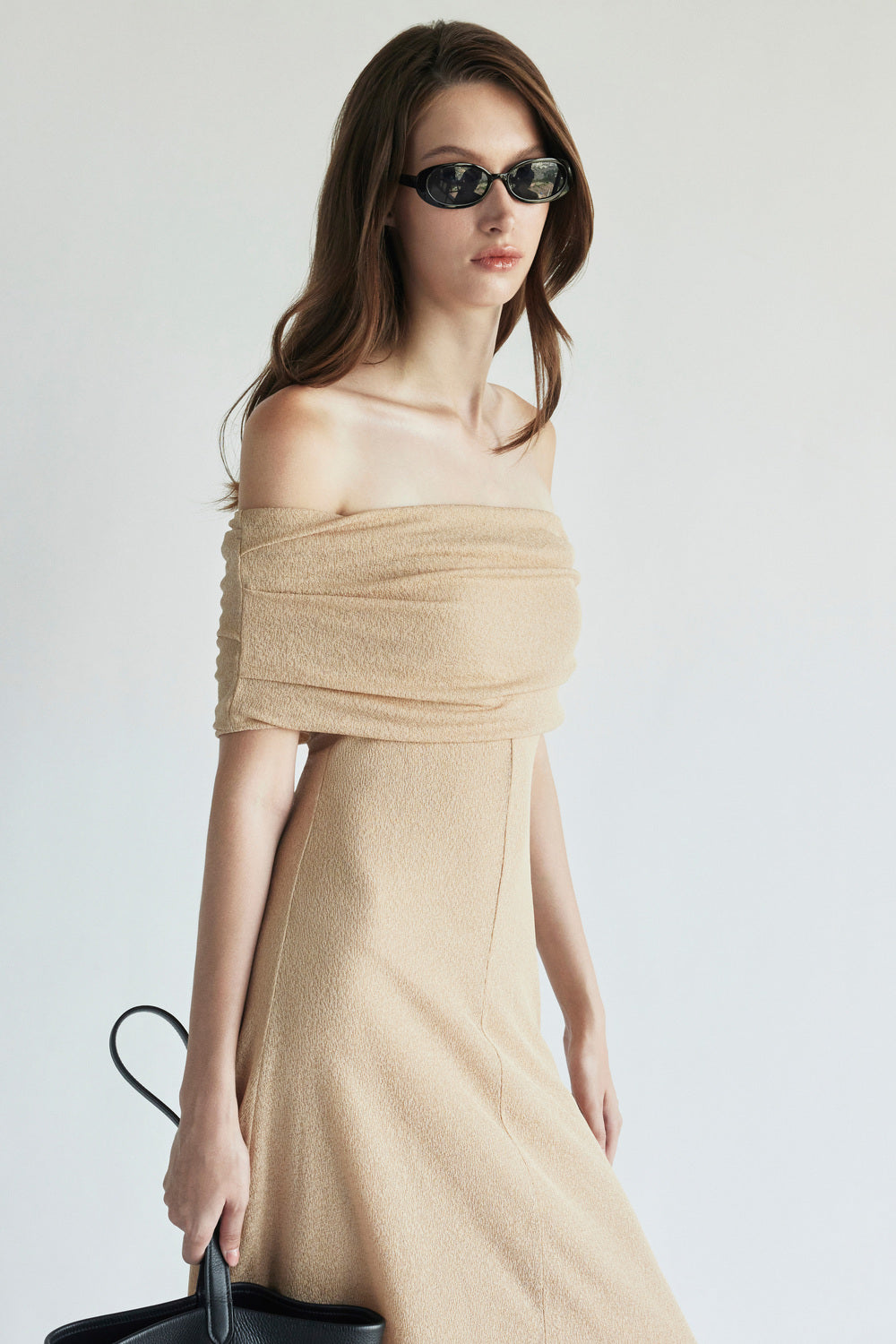 audrey off the shoulder dress Audrey