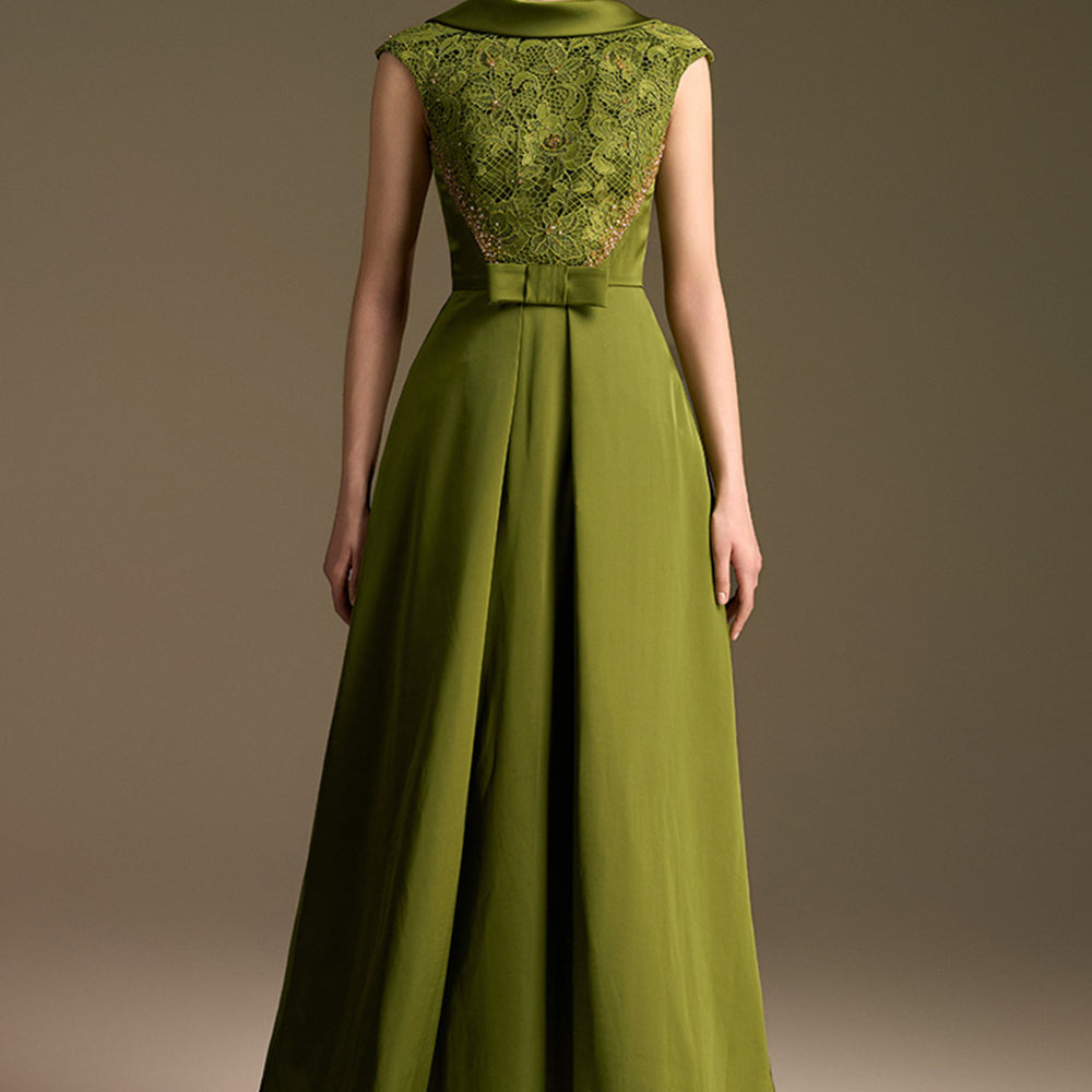 Aurore Boat Neck Maxi Dress - MEAN BLVD