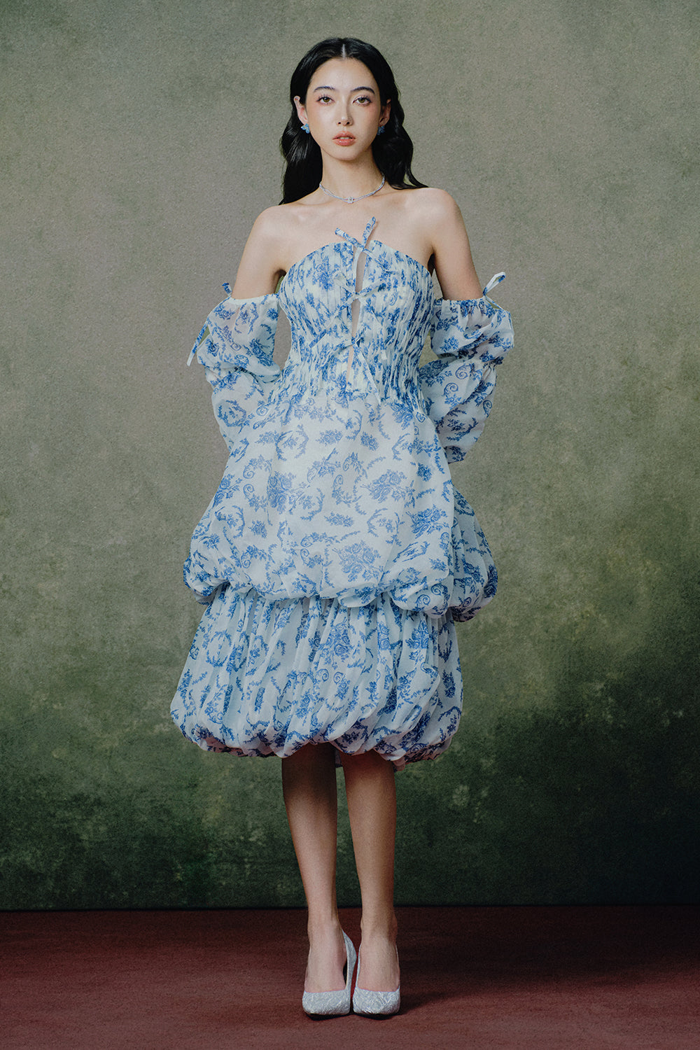 Aurum Bubble Midi Dress - MEAN BLVD