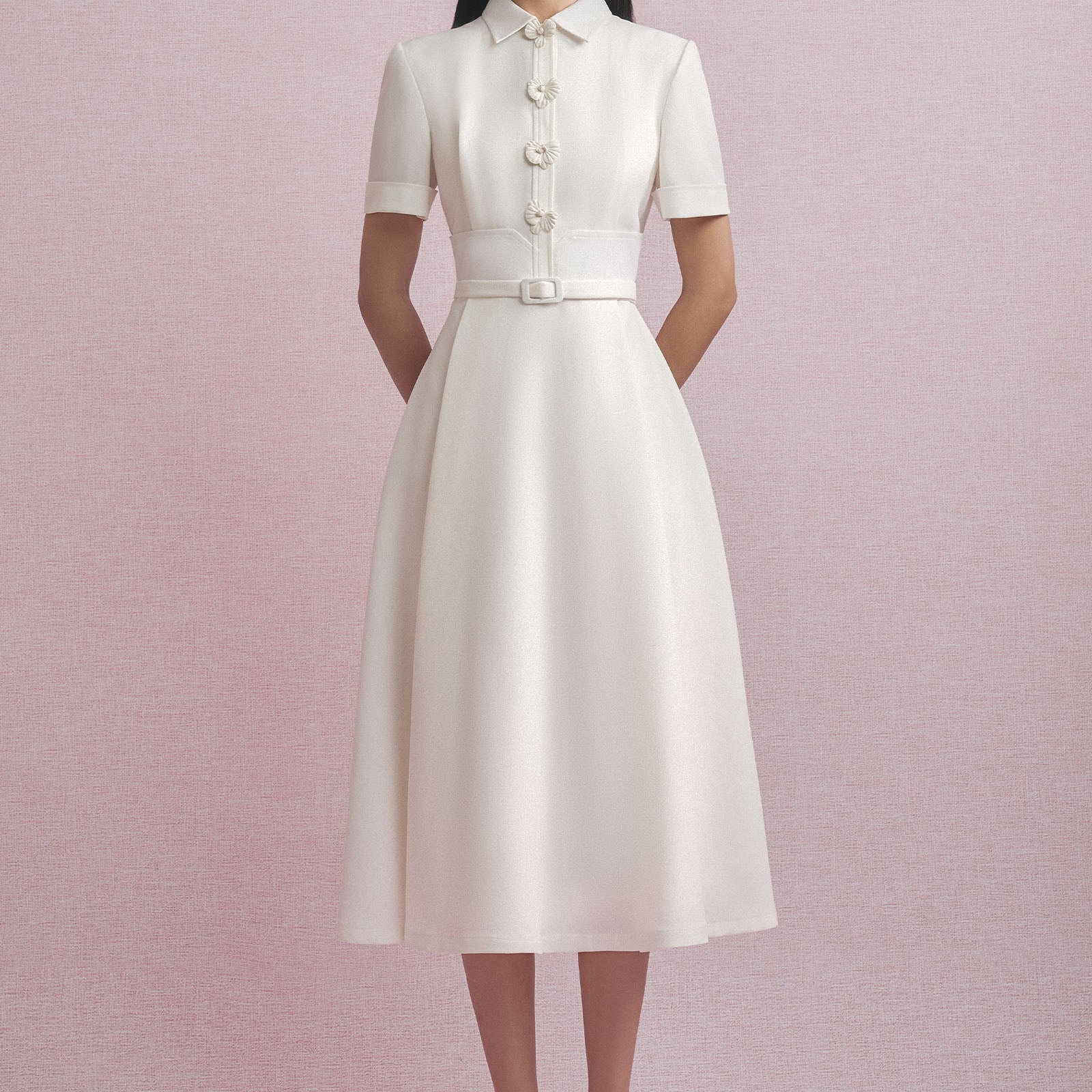 Autumn Collared Midi Dress - MEAN BLVD