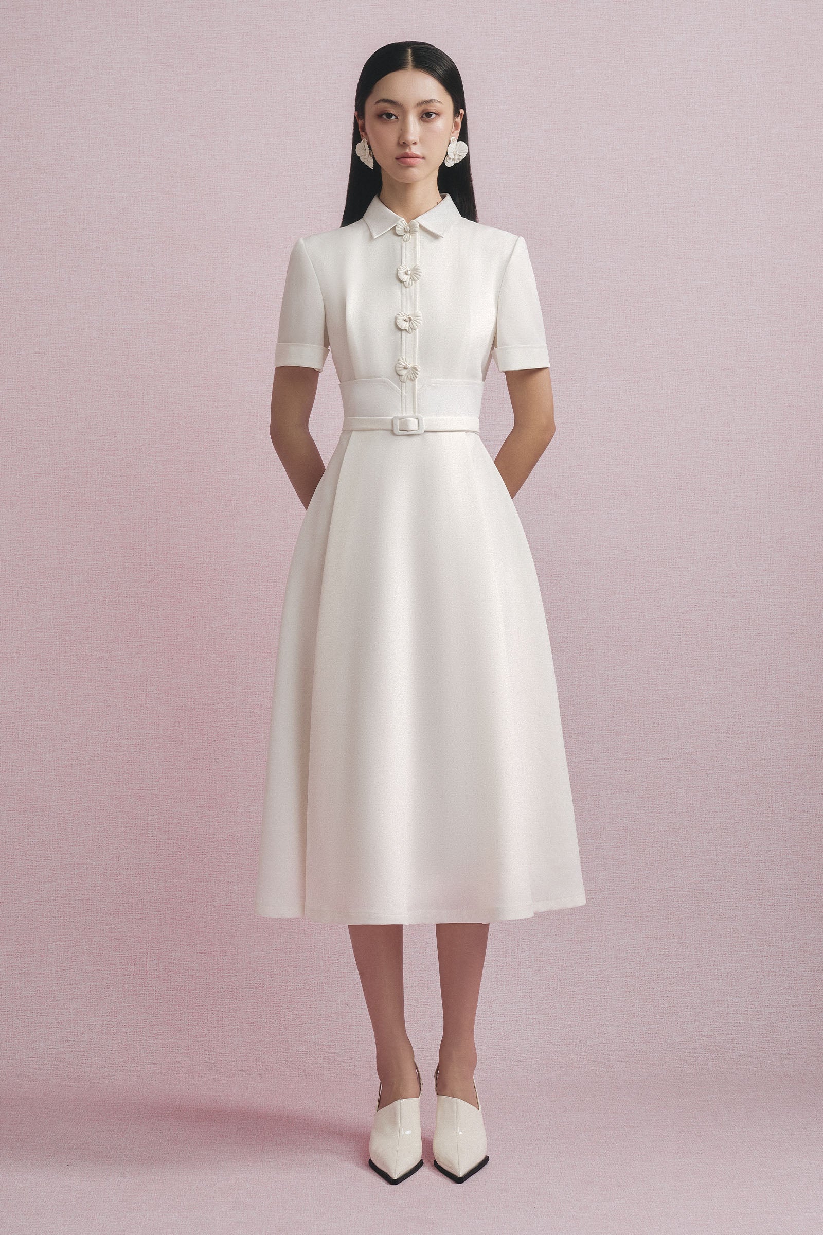 Autumn Collared Midi Dress - MEAN BLVD