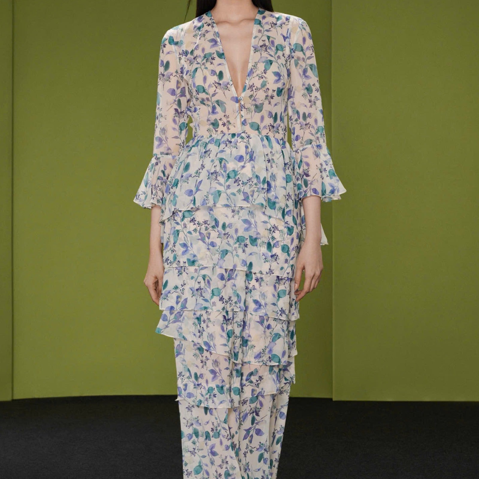 Aveline Bell Sleeve Maxi Dress - MEAN BLVD