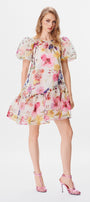 Avélune Puff Sleeve Mini Dress - MEAN BLVD