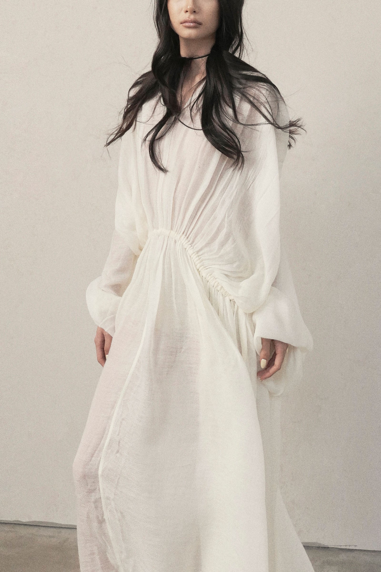 Aven Ruched Maxi Dress - MEAN BLVD