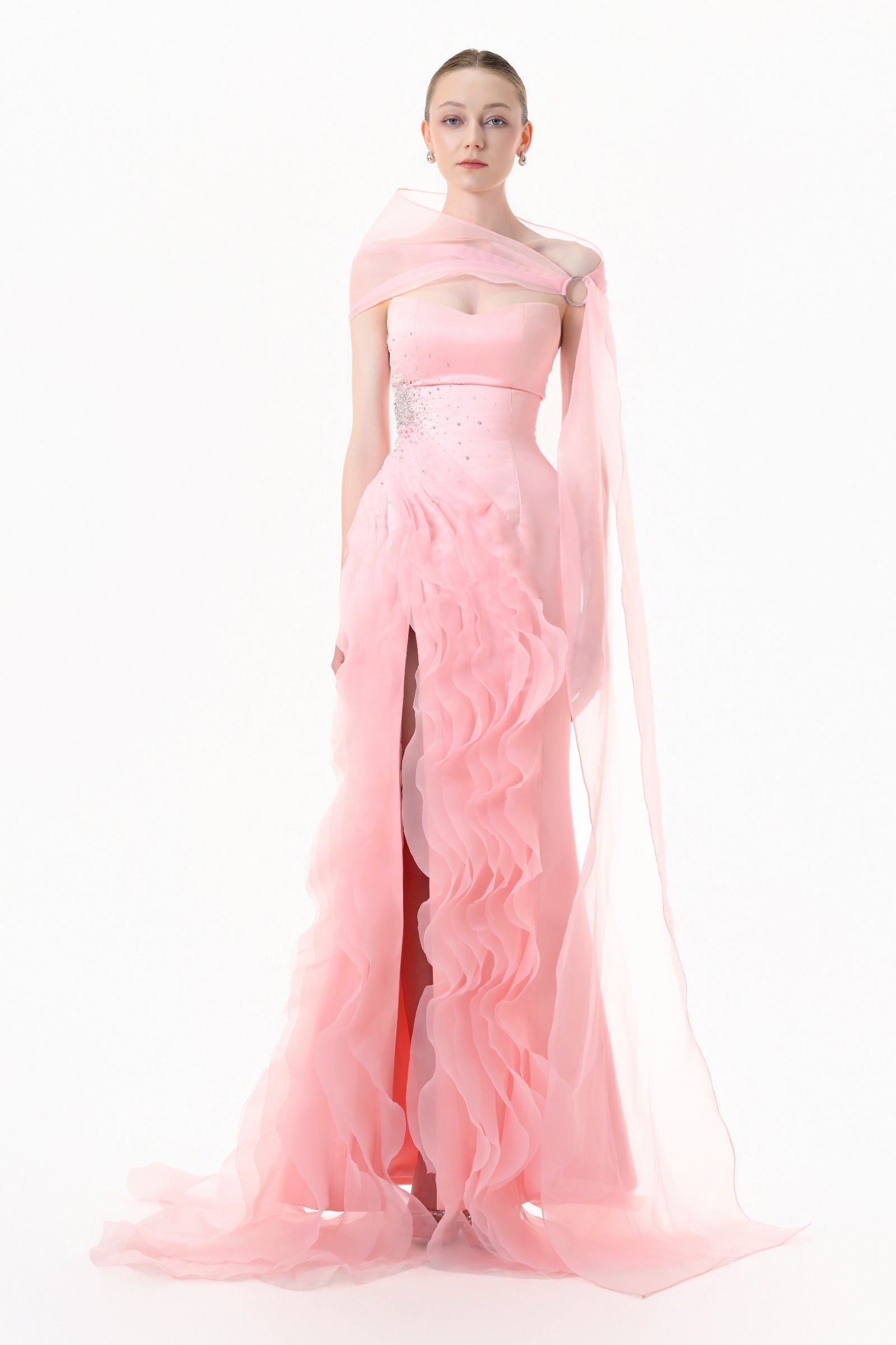 Aven Ruffle Maxi Dress - MEAN BLVD
