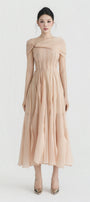 Avenor Pleated Midi Dress - MEAN BLVD