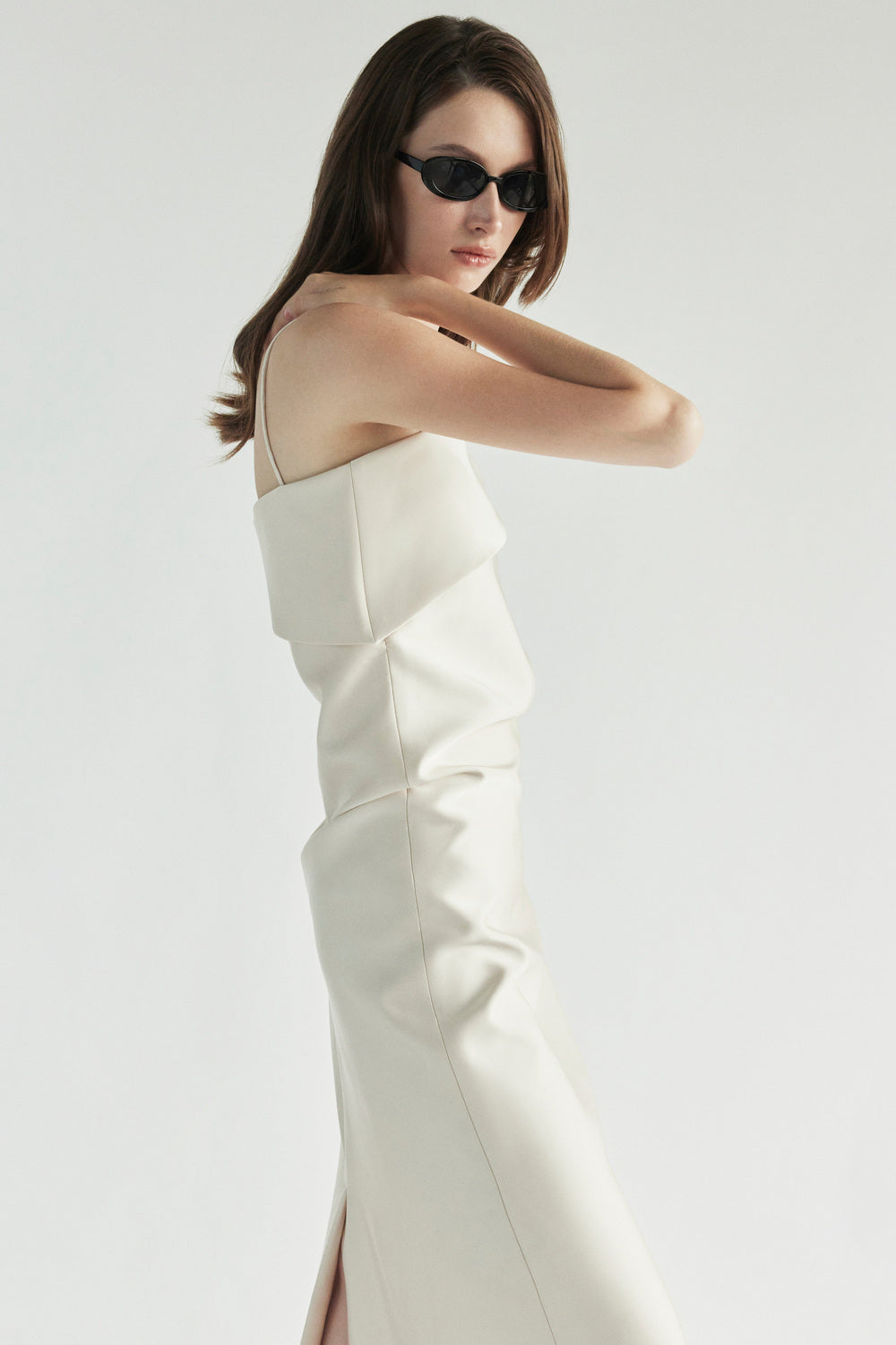 Avery A-line Draped Maxi Dress - MEAN BLVD