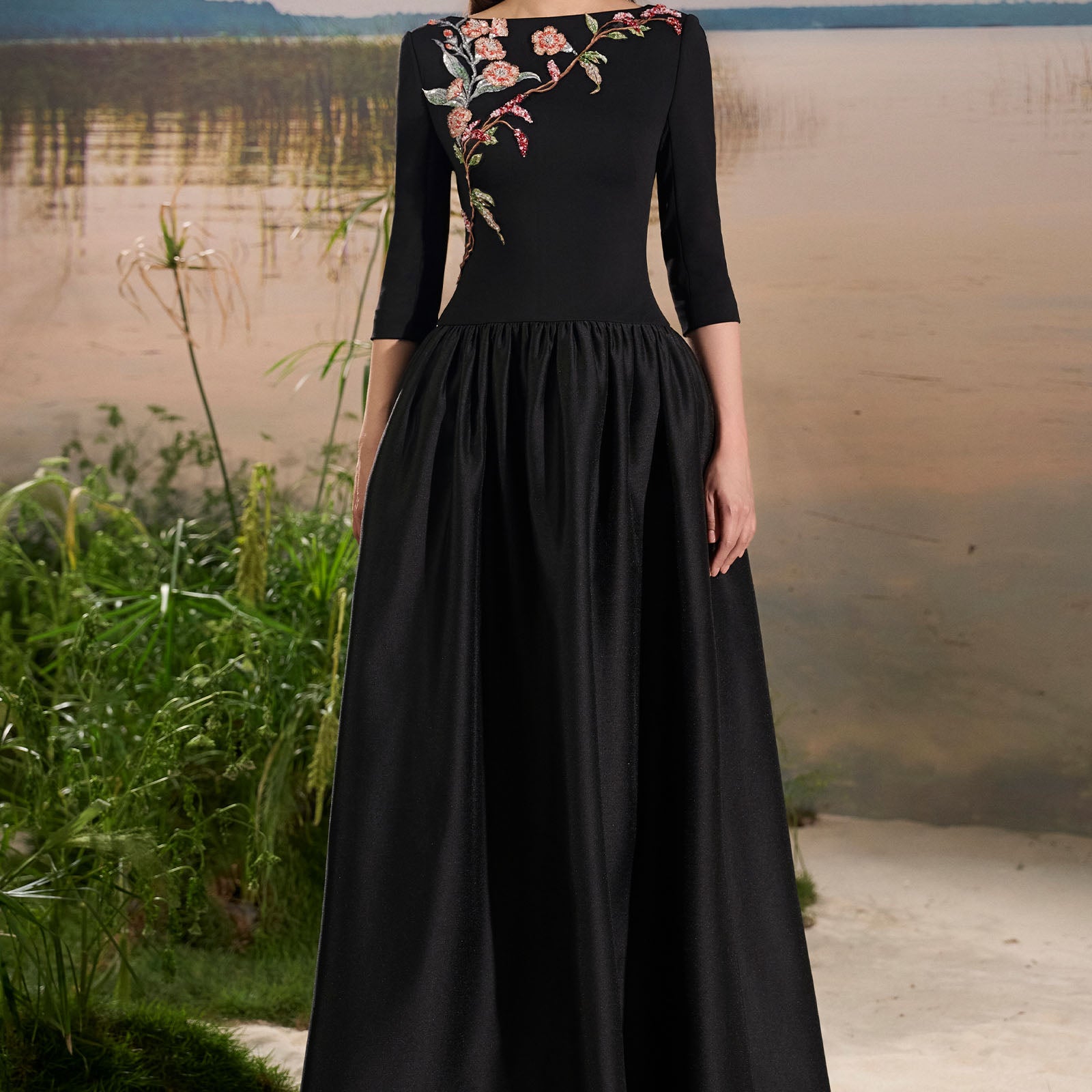 Avra Boat Neck Maxi Dress - MEAN BLVD