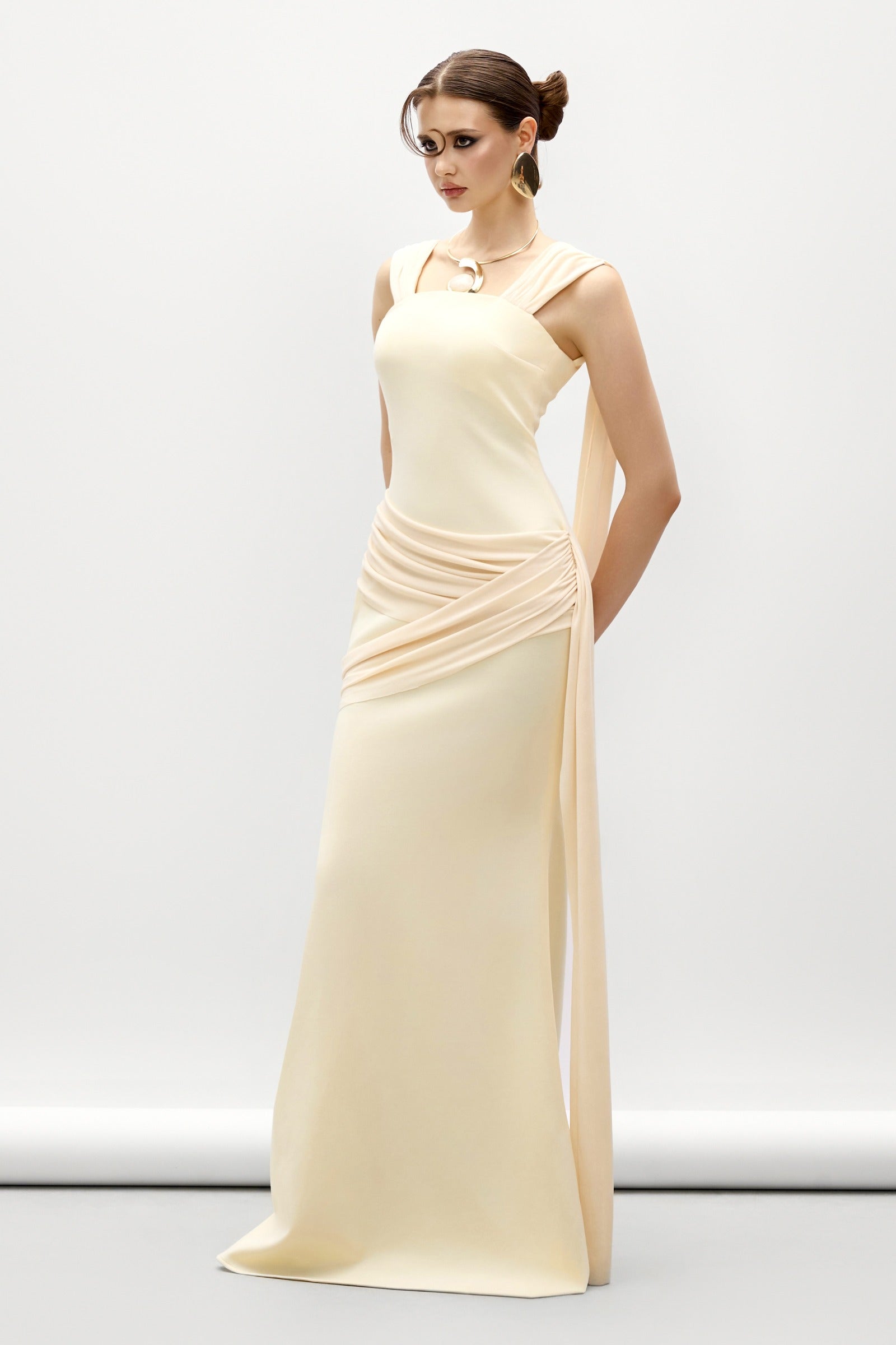 Aza Square Neck Maxi Dress - MEAN BLVD