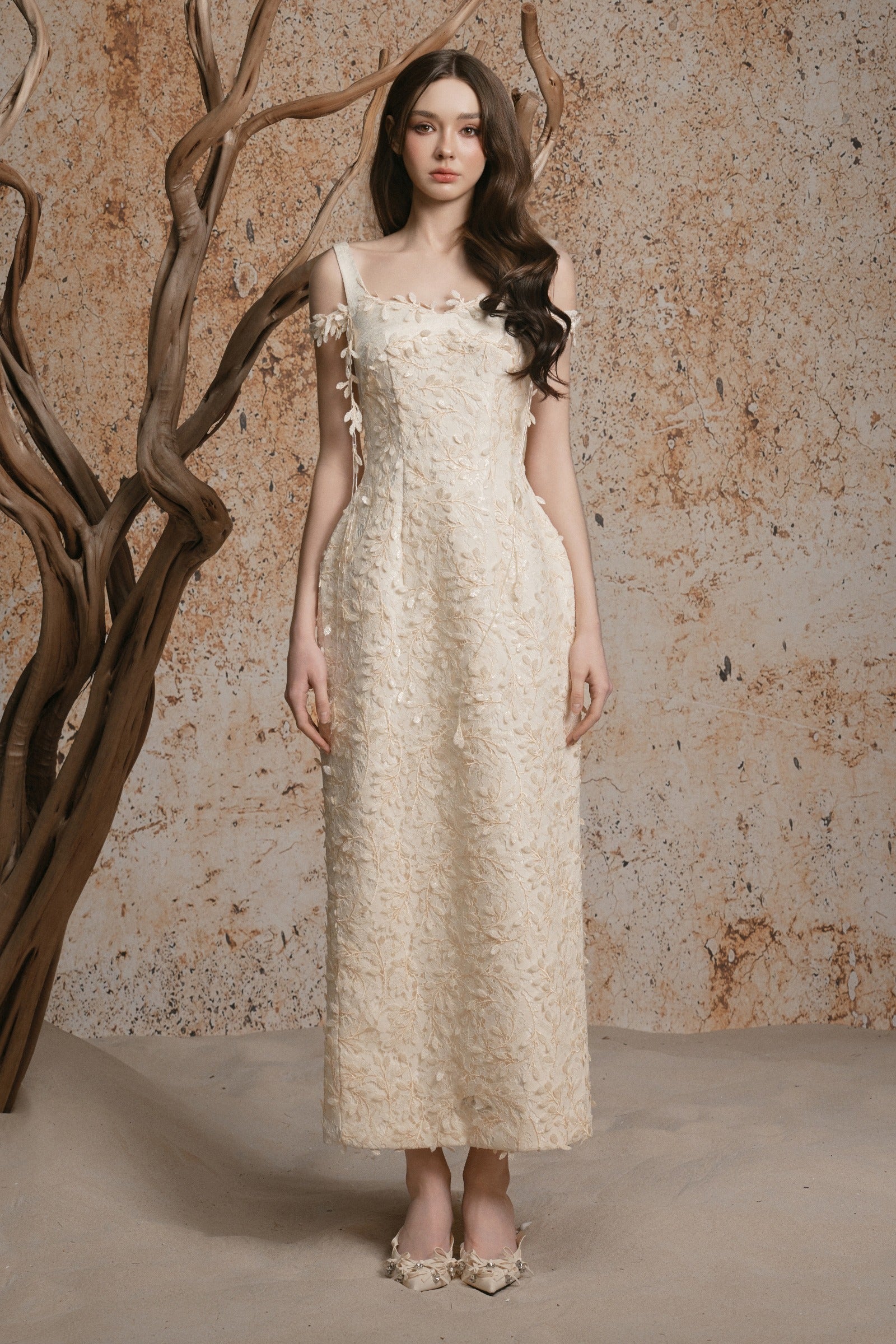 Anna Applique Maxi Dress
