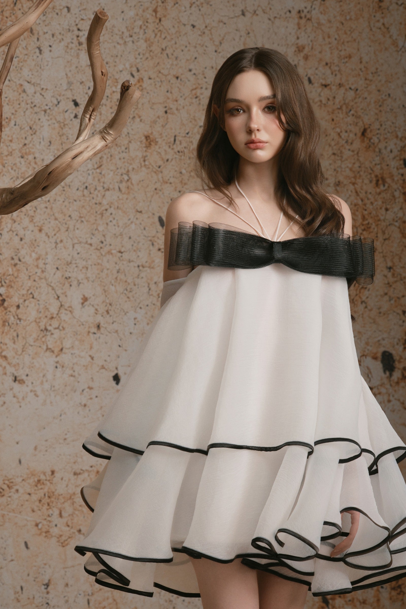 Alina Babydoll Mini Dress