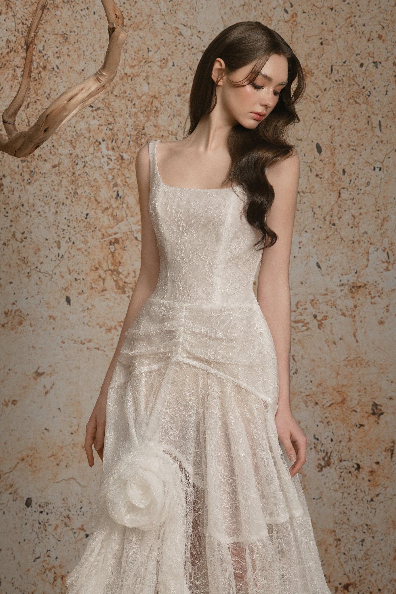 Sia Asymmetric Maxi Dress