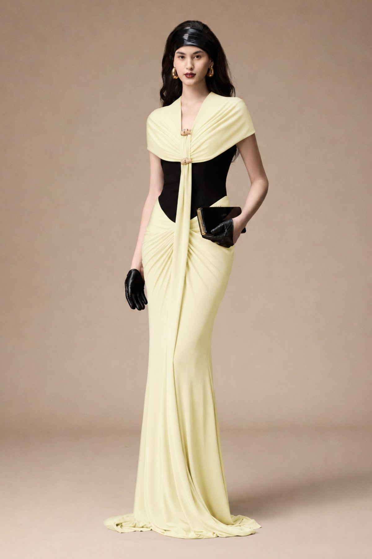 Bessie Draped Maxi Dress
