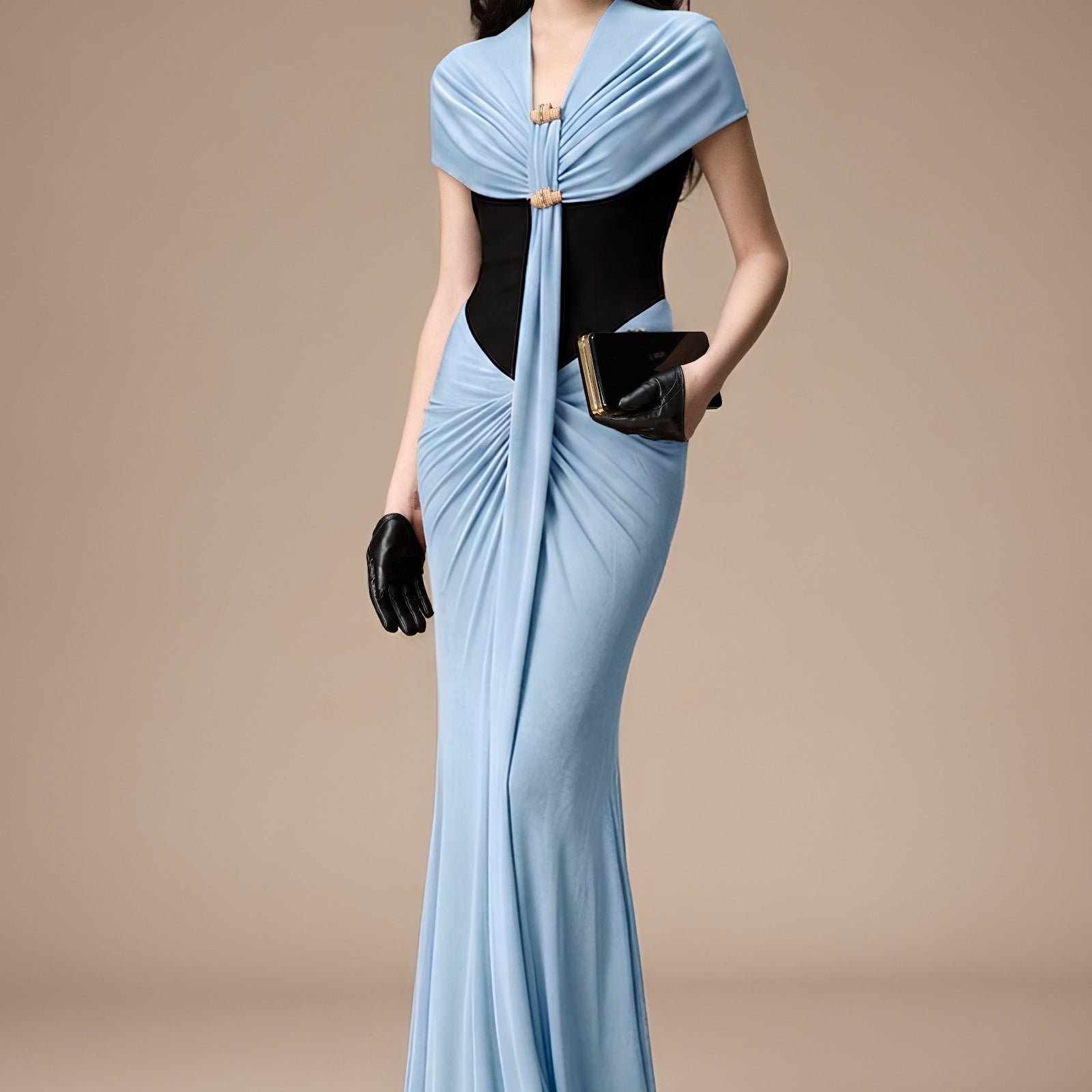 Bessie Draped Maxi Dress