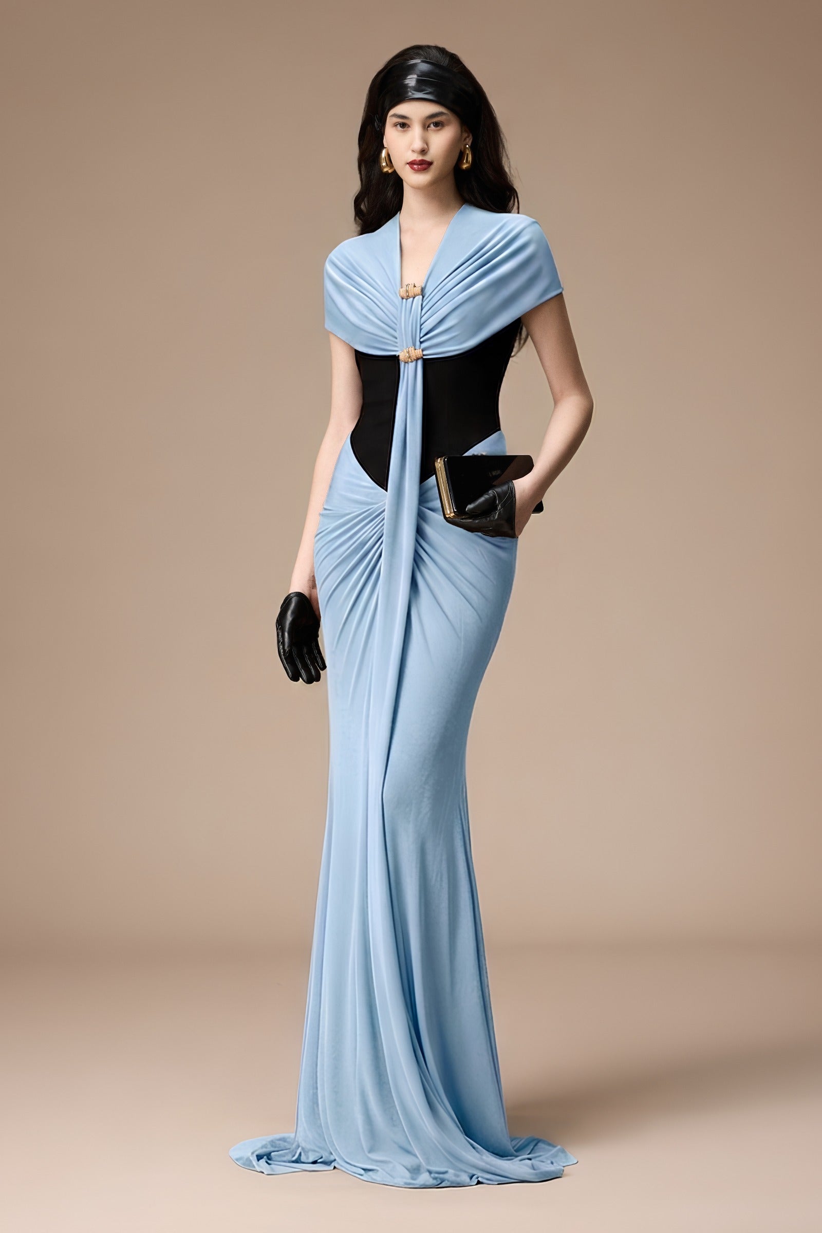 Bessie Draped Maxi Dress