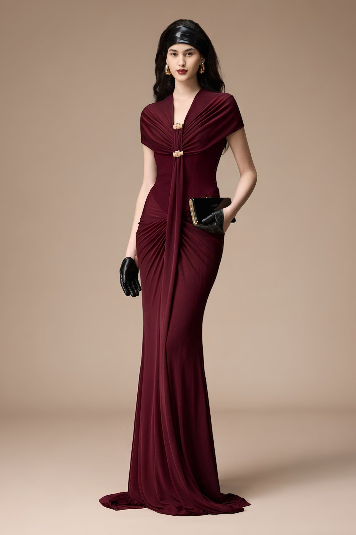 Bessie Draped Maxi Dress
