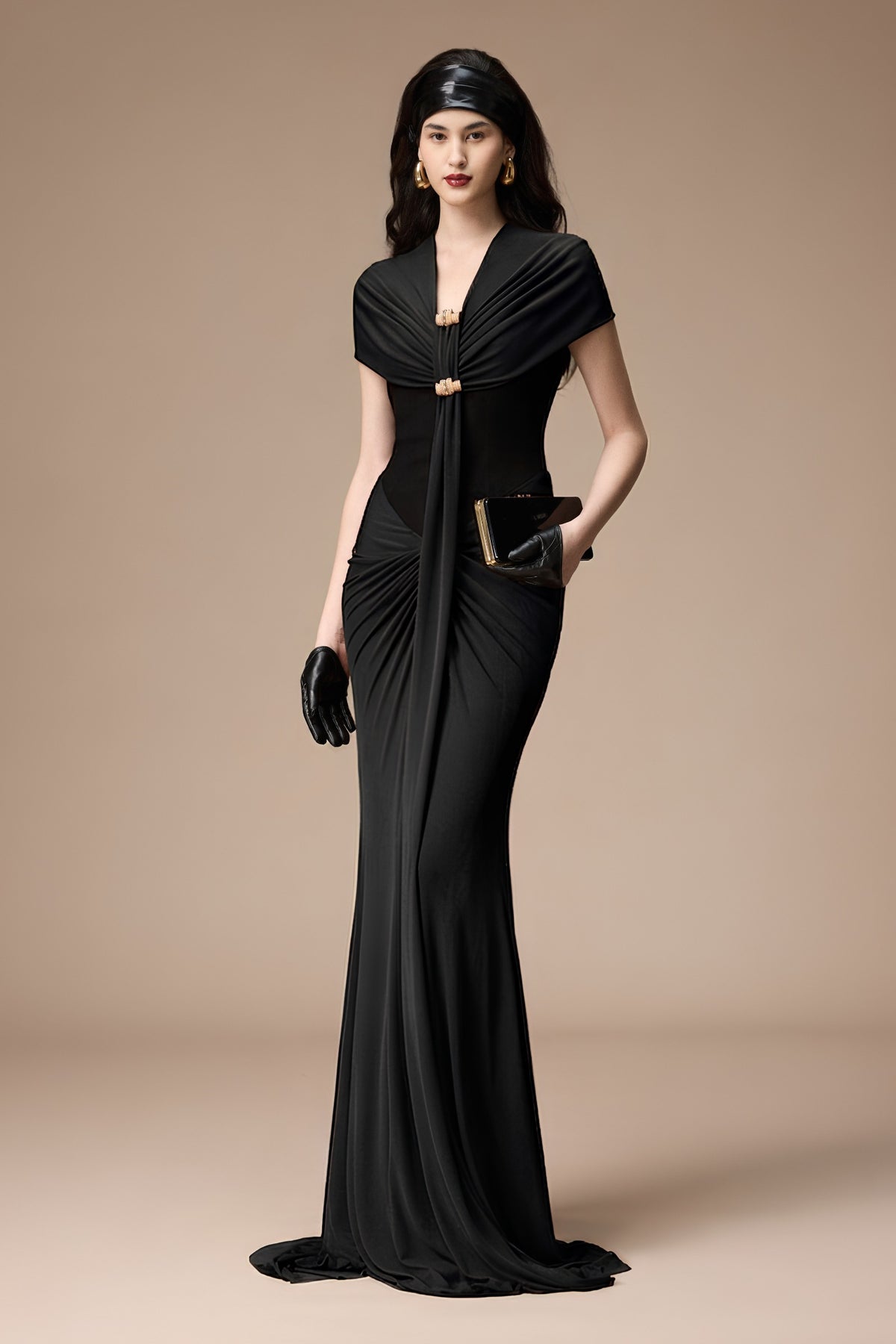 Bessie Draped Maxi Dress