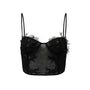 Pearl Bodycon See-Through Tulle Top
