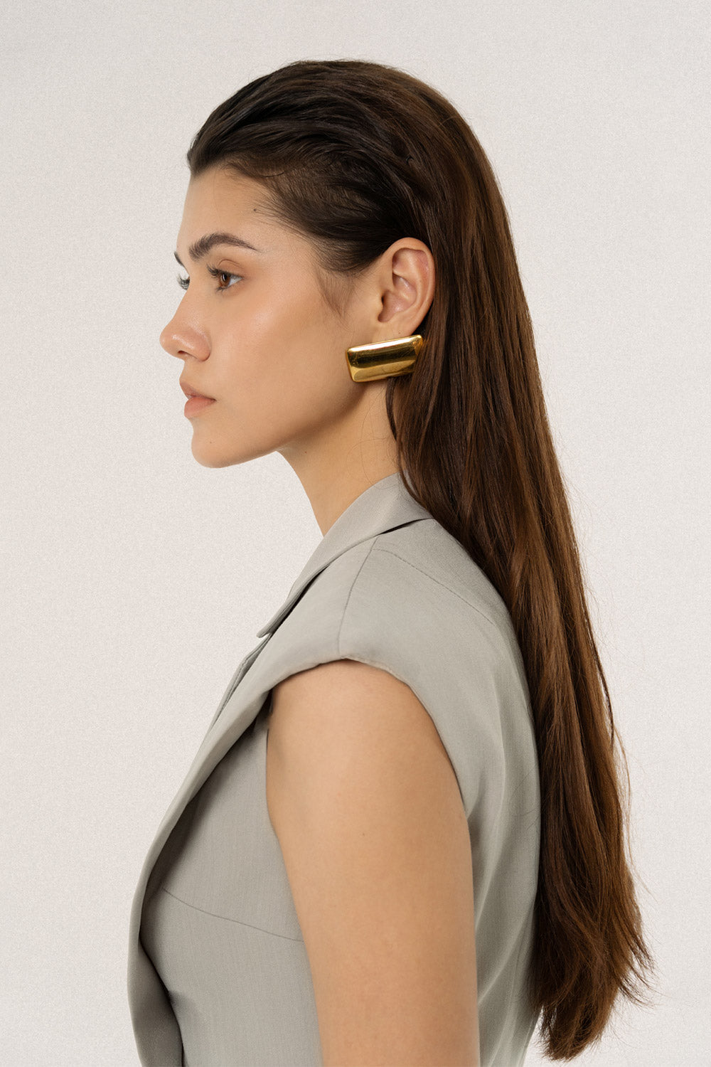 Taylor Sheath V-Neck Polycotton Midi Dress