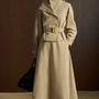 Daylight Flared Side Pocket Khaki Ankle Length Skirt