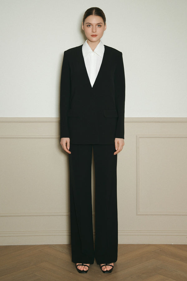 Vita Straight Polyester Maxi Pants