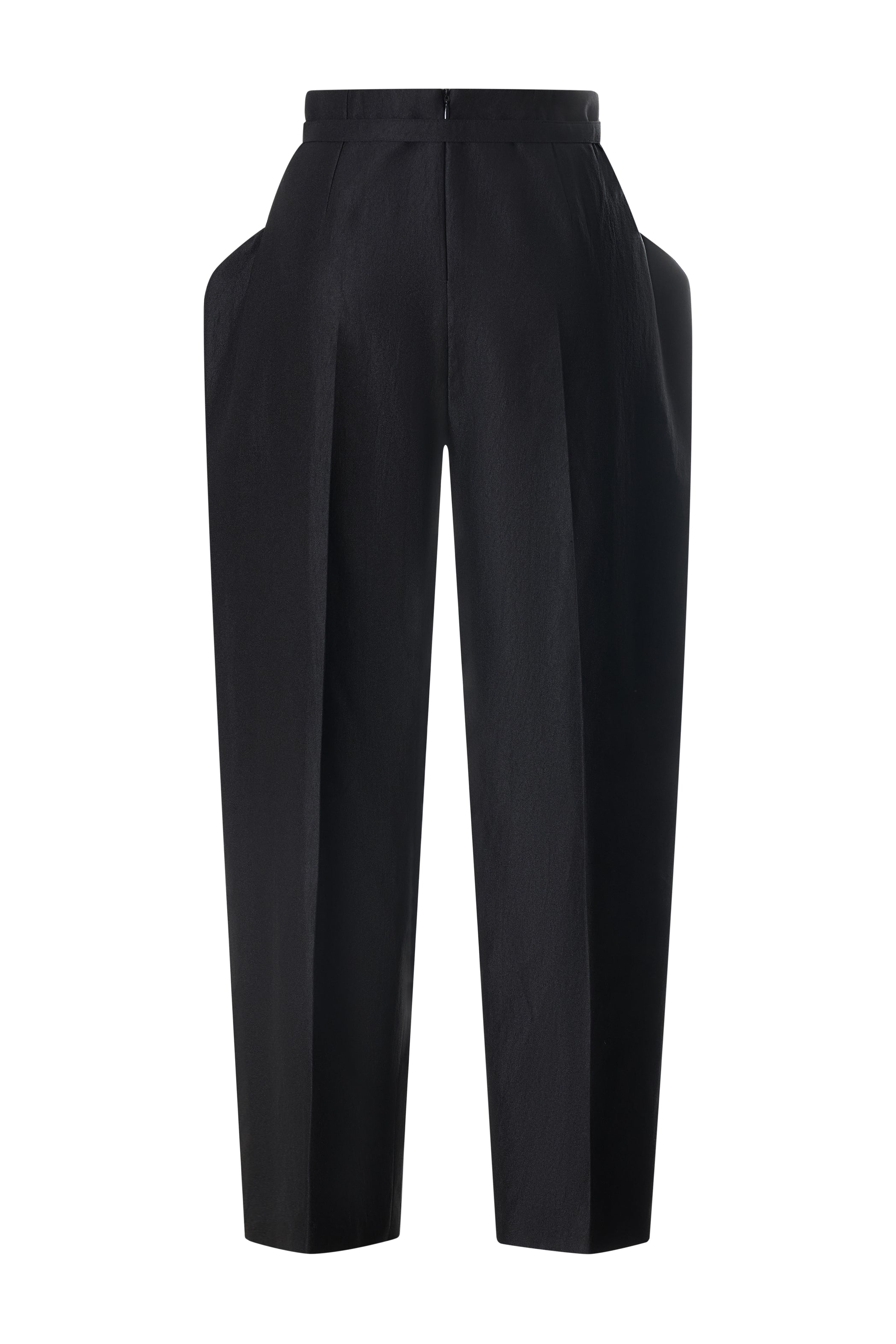Melissa Straight Tapered Taffeta Ankle Length Pants