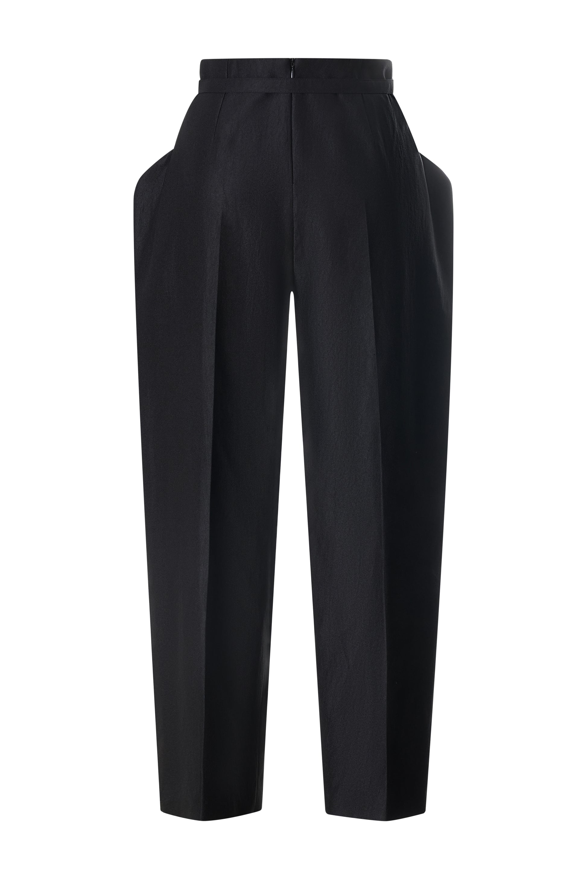 Melissa Straight Tapered Taffeta Ankle Length Pants
