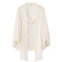 Charlotte Blouson Scarf Neck Chiffon Top