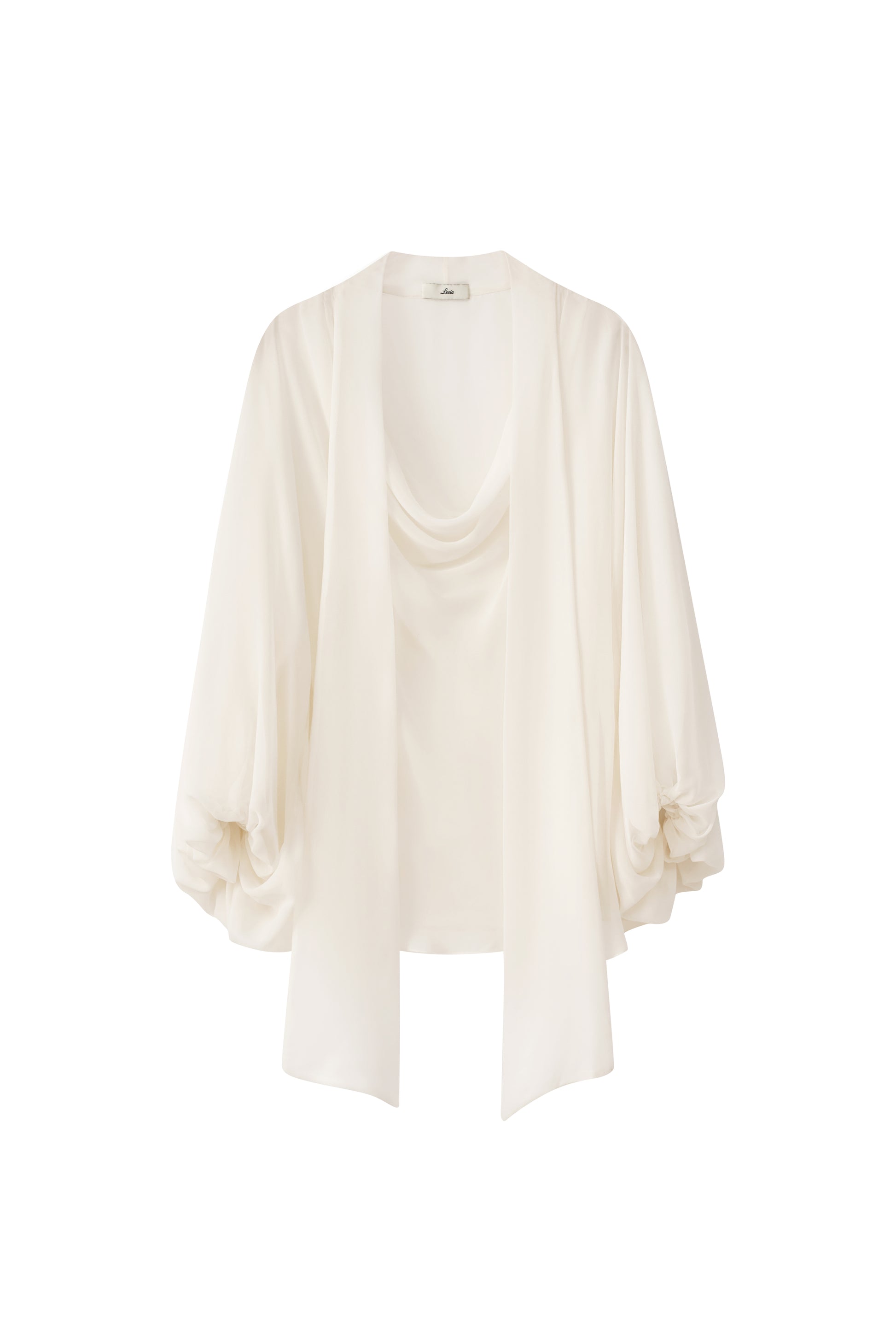 Charlotte Blouson Scarf Neck Chiffon Top