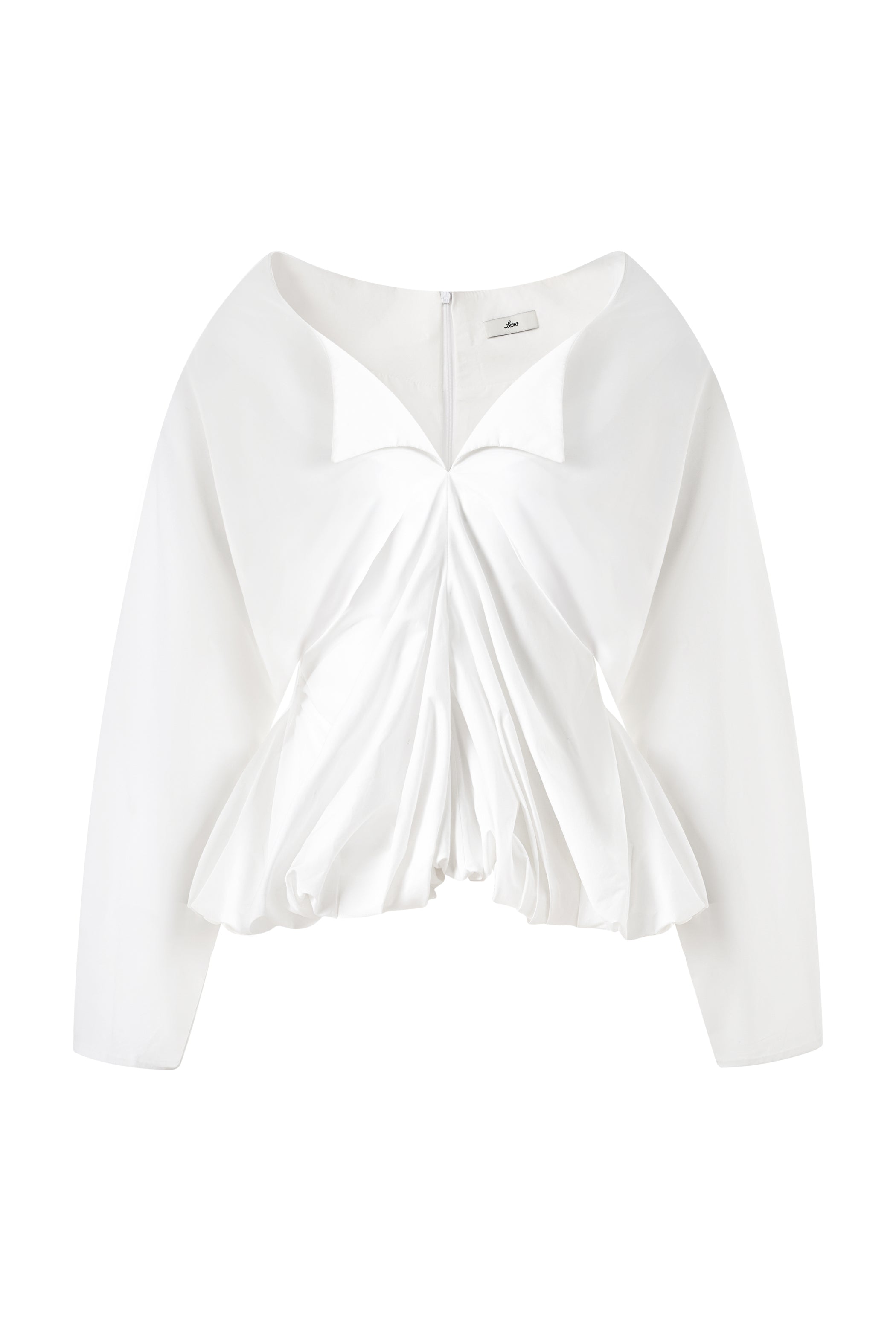 Kaisley Blouson Gathered Cotton Blouse