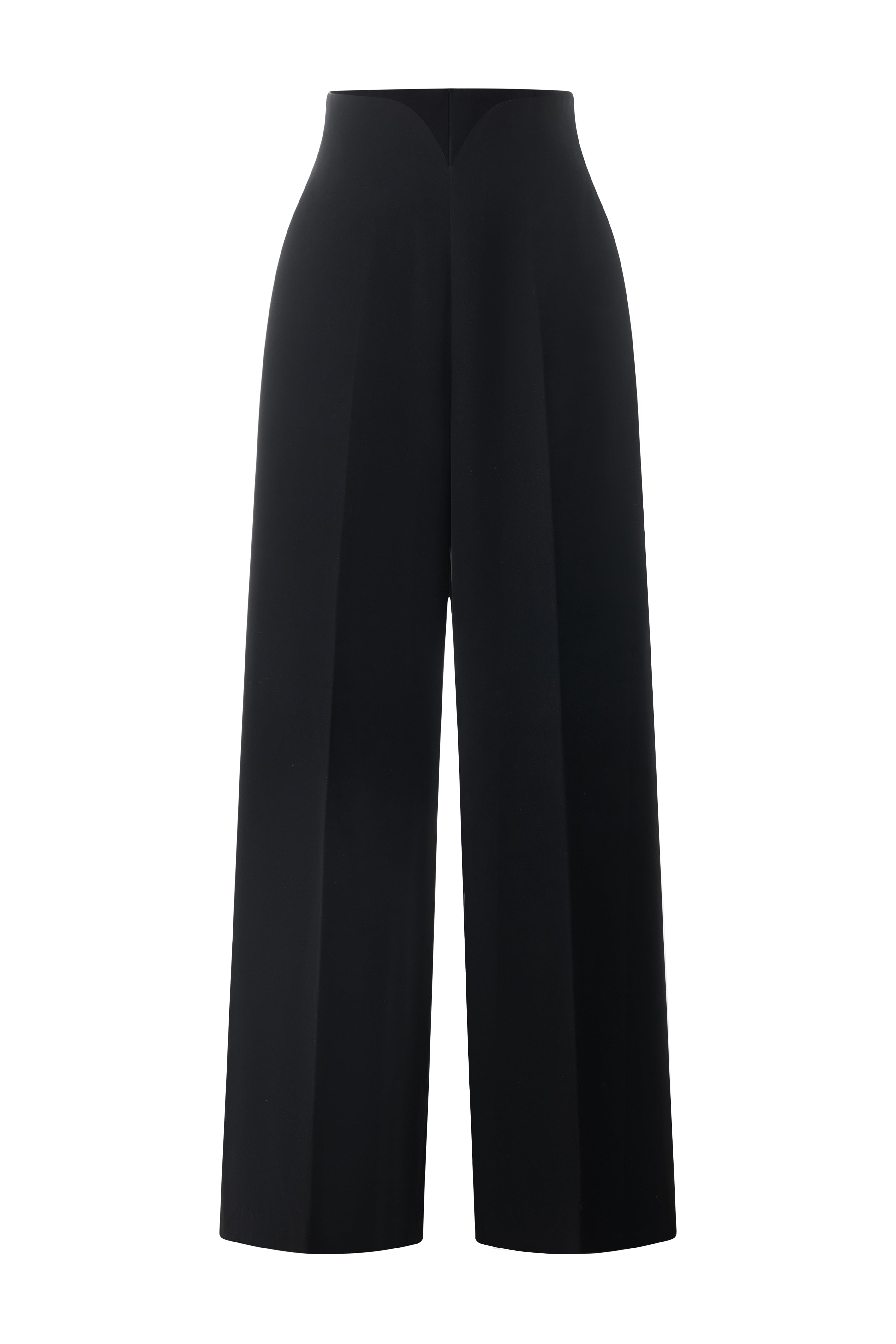 Denver Straight Wide Leg Crepe Maxi Pants