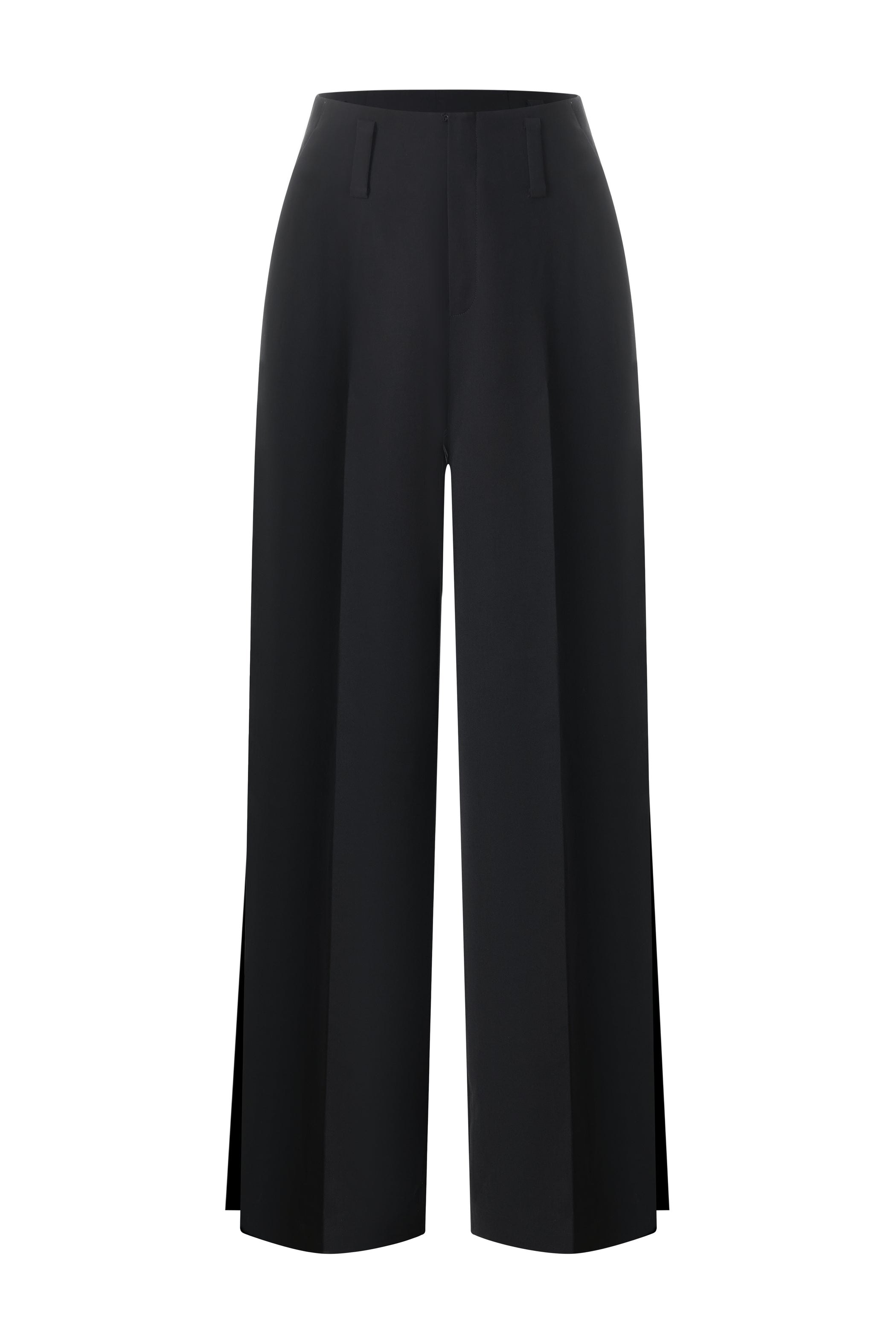 Layne Straight Wide Leg Crepe Maxi Pants
